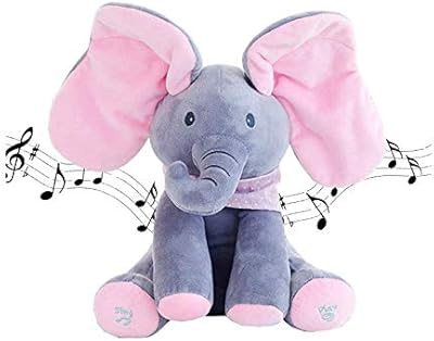 An elephant and singing Looking doll from Peekaboo, a gift for children, boys and girls, for birthday and Christmas.. Shop smart, shop DIAYTAR — Nigeria’s trusted e-commerce site.