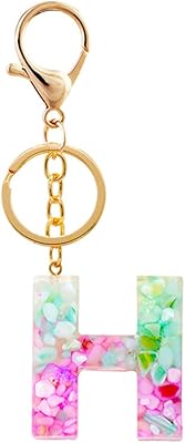 Oligi glitter initial letter resin luxury keychain keychain chart bag accessories.. DIAYTAR NIGERIA puts thousands of products at your fingertips with affordable prices and delivery within a week.