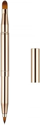 Professional fantastic professional lip brush - Retractable lipstick brushes - Shiny lip makeup brush for women and girls (2 heads - gold).. Your digital shopping destination, DIAYTAR NIGERIA combines variety with affordability and quick delivery.
