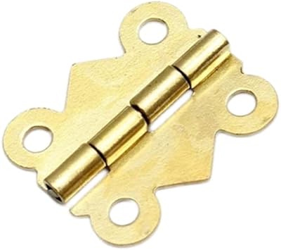 40 small hinges of bronze and gold butterfly door, 20 mm x 17 mm, hinges for cabinet, drawer, jewelry box and furniture - gold.. DIAYTAR NIGERIA brings online shopping to every Nigerian with affordable prices and reliable shipping.
