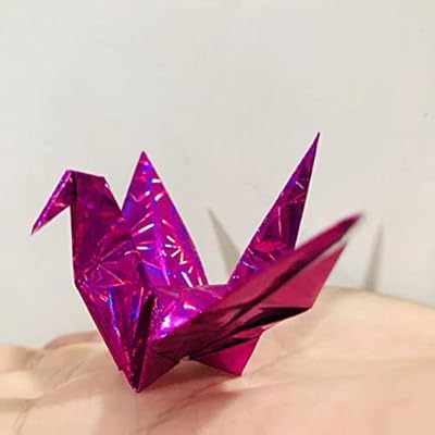 100 pieces 10cm reflective red pink ogami crane paper for birthday party gifts decorations ogami birds wedding dove.. DIAYTAR NIGERIA: Where affordable shopping meets reliable nationwide delivery in less than a week.