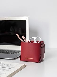 Foldable fotrsta leather desk storage box, storage containers for cosmetic brushes, shit holder, storage box (red).. Shop confidently with Nigeria's most trusted e-commerce platform, offering swift and affordable delivery.