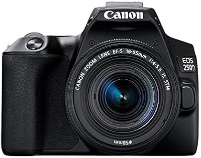 Objectif canon eos 250d + canon ef-s 18-55mm f/4-5.6 is stm - noir.. Order today, receive in days — DIAYTAR Nigeria makes it possible.