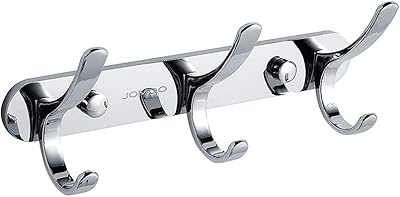Gomo 3 robust wall hooks for towels, perfect for the kitchen, the bathroom, the shower, the door and the closet, chrome.. Fast, easy, and affordable — that’s shopping the DIAYTAR Nigeria way.