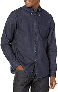 Long sleeve sports shirt in Japanese Stretch Denim for Men.. Experience shopping satisfaction with DIAYTAR NIGERIA's vast selection and nationwide delivery service.