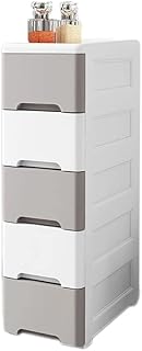 Storage organizer with 5 -level cabinet drawers for kitchen, bedroom, bathroom, living room, toilet shelf with rolls 20 cm gray/white.. DIAYTAR NIGERIA: Bringing affordable shopping solutions with a diverse product catalog delivered nationwide.