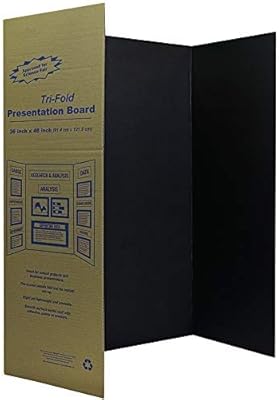 Black presentation table with three shutters 36 "x 52" cardboard table display board.. Shop with ease at DIAYTAR NIGERIA and enjoy our extensive product range delivered at affordable rates.