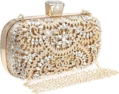 Shiny handbag with rhinestones and sequins for women, small evening bags, shoulder bags and handbags for weddings and end -of -year balls, gold.. DIAYTAR NIGERIA: Where shopping dreams become reality with budget-friendly prices and prompt delivery.