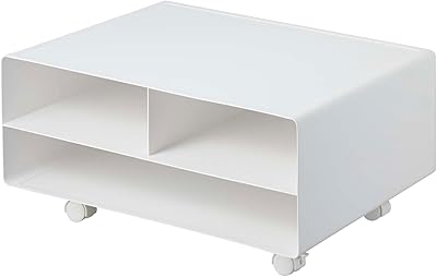 Yamazaki Home Tower office printer support, single size, white.. DIAYTAR NIGERIA: Where affordability meets variety, with thousands of products delivered in less than 8 days.