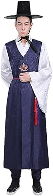 Hanbok clothing Hanbok Koreans traditional for men, shirt and formal wedding pants embroidered.. DIAYTAR NIGERIA promises affordability and variety with every purchase, delivered in 5-8 days.