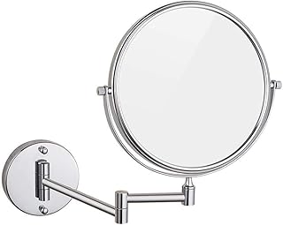 Wall makeup mirror yuegoo shiny silver, foldable, telescopic, double side, 20 cm, 3 mockery of perforated makeup.. Shop across categories at DIAYTAR NIGERIA with the confidence of prompt and budget-friendly delivery.