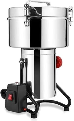 Lituo Dry grain grinder of large capacity, high resistance stainless steel for spices, herbs, medicines, cracked powder for the house (4500g).. DIAYTAR NIGERIA: Where affordability meets reliability with thousands of products delivered promptly.