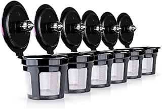 6pcs k- More reusable coffee filter capsules updates capsules K Rechargeable 2.0 and 1.0 mini reusable coffee capsules (black/6).. Online shopping made simple and affordable — DIAYTAR Nigeria.