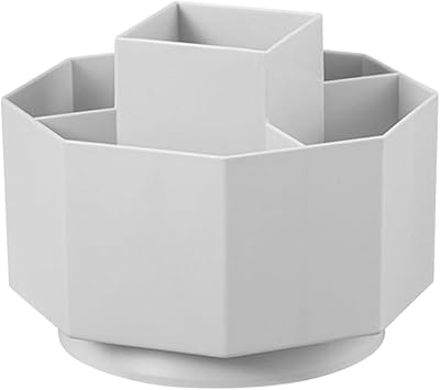 CABINOCK Rotary office organizer at 360 degrees, 5 compartments, shower holder, storage support for makeup brushes, cosmetic tool holder for the organization of the home office.. Enjoy the simplicity of shopping with DIAYTAR NIGERIA, offering vast choices delivered in just 5-8 days.