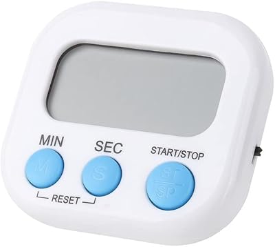 Kemisai Large LCD Kitchen Timer, Digital Kitchen Timer for Kitchen, Magnetic Chronometer with powerful alarm and countdown (white).. Shop smarter with DIAYTAR Nigeria — affordable prices and a wide product range delivered in just 5 to 8 days.
