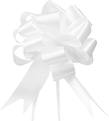 Gift ribbon 30 pieces, white shooting ribbon, gift with white knot, shooting ribbon for gift packaging, bouquet, gift basket, birthday, wedding, Valentine's gift decoration.. DIAYTAR NIGERIA transforms online shopping with competitive prices and dependable nationwide delivery.