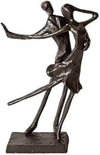 Romantic sculpture of a couple in Poulé Artginius statue of lovers and metal for decoration.. Shop smarter with DIAYTAR NIGERIA's comprehensive catalog and budget-friendly 5-8 day delivery.