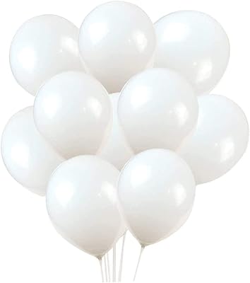 Latex balloons, pack of 100, 12 inches, white balloons for weddings, birthdays, festivals and Christmas decorations.. Experience shopping satisfaction with DIAYTAR NIGERIA's vast selection and budget-friendly delivery options.