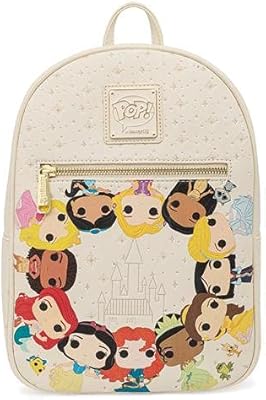 Mini Popby Loungefly Disney Princess Circle Design backpack.. DIAYTAR NIGERIA brings affordable products to every doorstep with our reliable 5-8 day shipping.