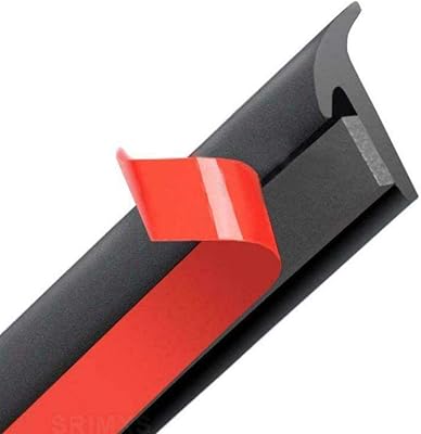 Rubber sealing strip for car, 5 m to 16.5 feet, self-adhesive universal sealing strip for car windshield edge, soundproofed in T-shaped, black, 8 x 10 mm.. Experience the future of online shopping with DIAYTAR NIGERIA's extensive product range and competitive pricing.
