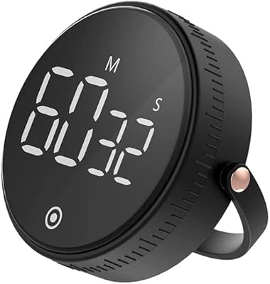 Kitchen timer for the kitchen, Digital/top countdown with display coupled with the support and adjustable light alarm for gym, classroom, teachers, children, exercise (black).. DIAYTAR NIGERIA delivers value, variety, and convenience with our nationwide 5-8 day shipping.
