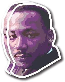 Martin Luther King Jr sticker. - MLK JR sticker - Month in the history of blacks - BLM Politics - Lot of 2 stickers for high quality vinyl bumpers | 5 inches on the widest side | Made in the United States - FHJ584.. Make shopping fun and stress-free with DIAYTAR Nigeria.