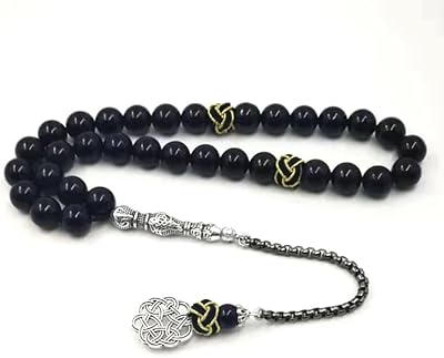 Natural black agate rosary, suitable Islamic chain as Islamic gift, Islamic rosary, men's rosary of 33 45 66 99 pearls, stone.. Your shopping dreams realized through DIAYTAR NIGERIA's affordable platform with reliable delivery times.