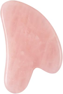Pierre Gua Sha in natural pink quartz decdel for massage of the face, neck and body, stone for massage cushion.. DIAYTAR NIGERIA revolutionizes online shopping with competitive prices and reliable 5-8 day delivery.