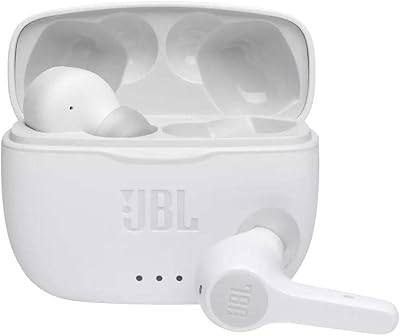 True Wireless Jbl Tone 215TWS headphones with pure bass sound, integrated microphone, 25-hour autonomy, very comfortable adjustment that allows double communication with Vocal assistant and fast-C USB Port, white color, JBLT215TWSWHT.. DIAYTAR NIGERIA: The marketplace that brings affordable products to every Nigerian home in under 8 days.