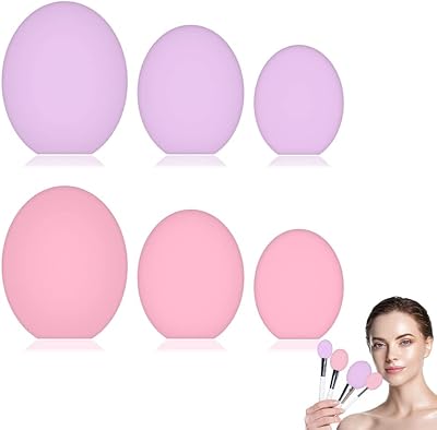 Package of 6 silicone makeup brushes, protection cap for silicone makeup brushes, dust cover for makeup brushes, support for travel makeup brushes, reusable makeup brushes for the storage of brushes for women and girls (3 sizes).. Shop from our extensive catalog at DIAYTAR NIGERIA and enjoy doorstep delivery in just 5-8 days.