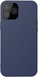 Silicone shell for Apple iPhone 12/12 pro, dark navy blue.. DIAYTAR NIGERIA: The marketplace that brings affordable products to every Nigerian home in under 8 days.