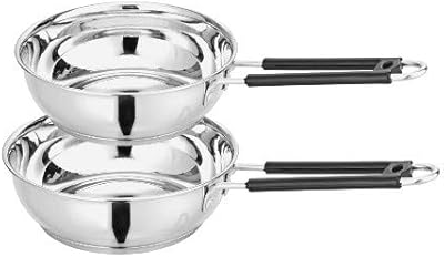 Stainless steel frying stove (batch of 2).. DIAYTAR NIGERIA delivers more than products - we deliver affordable shopping satisfaction nationwide.