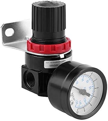 HOFI air pressure regulator, Pneumatic air pressure control valve with adjustable g1/4 gauge with support.. Experience the ultimate in shopping convenience with DIAYTAR NIGERIA's vast catalog and 5-8 day delivery.