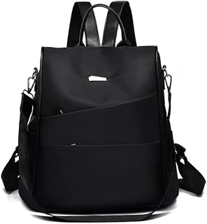 Trendy Tooh woman trendy backpack, schoolbag and sacking bag in anti -theft nylon, school and university backpack - black, black.. Your new favorite way to shop online — DIAYTAR Nigeria.