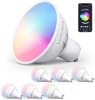 Intelligent bulb Lumiman GU10, Alexa projector, LED bulbs with changing color, 6 pieces (1 package).. Your one-click solution to affordable shopping, DIAYTAR NIGERIA delivers quality products nationwide.