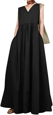 Zanzea Summer Long Dress without sleeveless dress without sleeve long summer dress with pockets with pockets.. Shop with ease at DIAYTAR NIGERIA, Nigeria's premier e-commerce platform offering budget-friendly shipping.