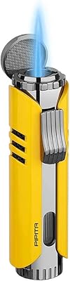 Pipita-piping wind-winding lighter in butane, unique adjustable fuel lighter (butane not included), with gift box.. Shop with purpose and save with DIAYTAR NIGERIA's extensive platform and nationwide delivery service.