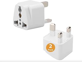 Reliable electrical outlet adapter [Package of 2] United States/Canada/EU/in the United Arab Emirates Dubai UNI Hong Kong, Travel adapter at 3-pin, universal travel adapter.. Your digital shopping ally, DIAYTAR NIGERIA offers extensive selection with budget-friendly delivery.