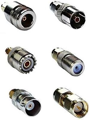 Set of RTL-SDR SMA male socket adapters to SMA, BNC, NF type, FF type, UHF, PAL.. DIAYTAR NIGERIA transforms online retail with our affordable platform and dependable shipping service.