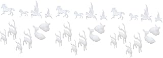 Sewacc 3 Sets of mini epoxy filling figures, resin soap molds, resin fillings for the manufacture of jewelry, resin crafts, mini horses, necklace molds, neck manufacturing molds, creative mold.. DIAYTAR NIGERIA redefines convenience with our vast product selection and swift nationwide delivery.