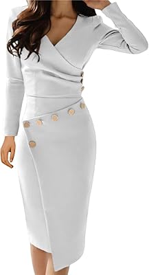 Lrady Fine and relaxed cocktail dress with V -collar for women, medium.. DIAYTAR NIGERIA transforms how Nigerians shop with our affordable prices and dependable shipping times.