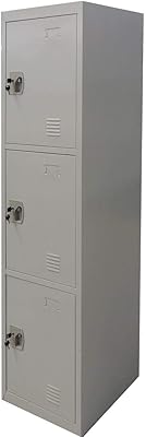 3 -door metal cabinet 3 doors design galaxy with plastic handle, gray color, size (l x l x h) 45 x 185 cm, model - GDF -3T.. DIAYTAR NIGERIA: Where affordability and variety meet with convenient delivery within 8 days.