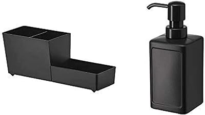 Ikea Renge kitchen soap dispenser, 450 ml (15 oz), black.. DIAYTAR NIGERIA delivers more than products - we deliver affordable solutions within the week.