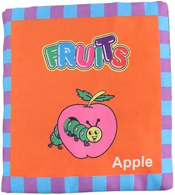EDUPRO - Baby Fabric Book Intelligence Development Children Sweet Fabric Baby Cognize Educational Toys learning English ABC Frubic Books (Fruits).. Enjoy stress-free shopping with affordable prices on DIAYTAR Nigeria.
