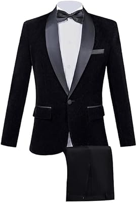 Costume blazer two pieces in velvet for men with shawl with plain colored, adjusted cut (pants jacket).. DIAYTAR NIGERIA: Your trusted e-commerce partner with extensive product choices and affordable delivery.