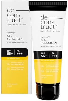 DE - Cons Truct Solaire Light gel | SPF 55+ and PA +++ - Without dominant white for men and women, 50 g.. DIAYTAR NIGERIA: Making online shopping accessible with affordable prices and nationwide delivery service.