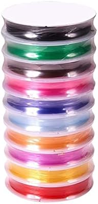 10 packages of elastic threads in 0.8 mm grapemanta crystal for the manufacture of bracelets and jewelry (several strands of 10).. Your complete shopping solution, DIAYTAR NIGERIA delivers variety and value within the week.