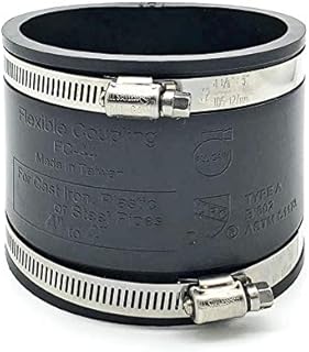 Flexible PVC connector with stainless steel clips, 4 inch, black.. DIAYTAR NIGERIA: Redefining e-commerce with affordable prices and reliable nationwide shipping.