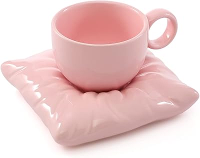 Ceramic coffee cups with glass under glass for couples.. DIAYTAR NIGERIA delivers value, variety, and convenience with our nationwide 5-8 day shipping.