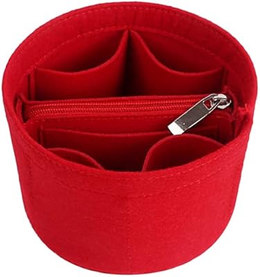 Fashionae - Simple style cosmetics bag for women, bucket bag with felt lining, storage bag, trendy handbag for women and girls (red 2 of kSa).. DIAYTAR NIGERIA puts thousands of products at your fingertips with affordable prices and delivery within a week.